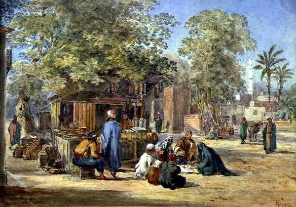 Egy egyiptomi falu alkotó: Henry Pilleau