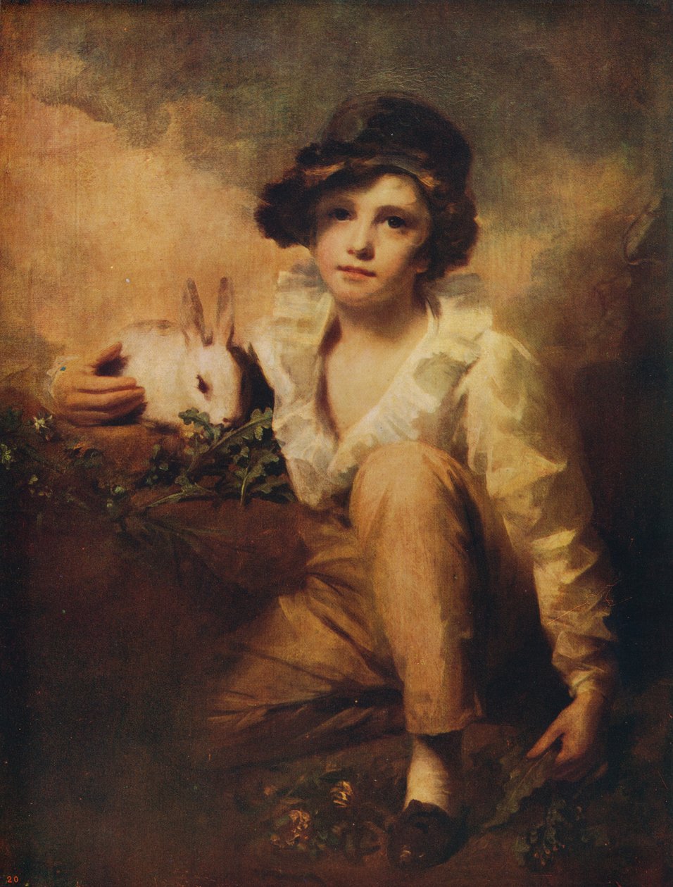 Fiú és nyúl, 1814, c1915 alkotó: Henry Raeburn