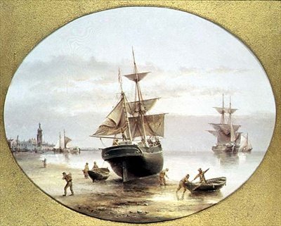 Kikötői jelenet alkotó: Henry Redmore