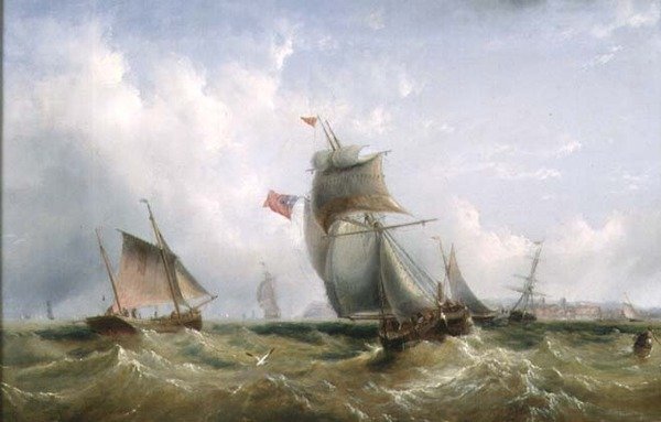 Kiszállítás a partról alkotó: Henry Redmore