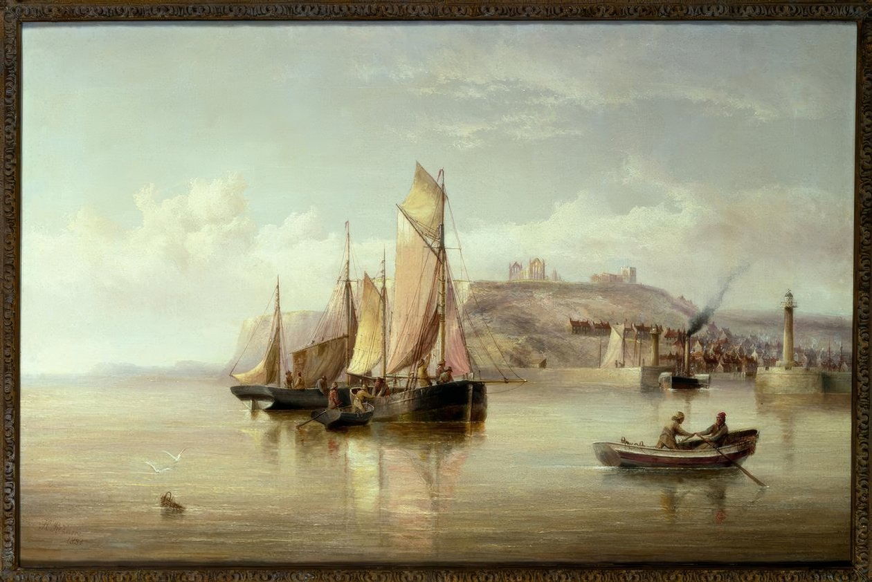 A Whitby kikötő bejárata alkotó: Henry Redmore