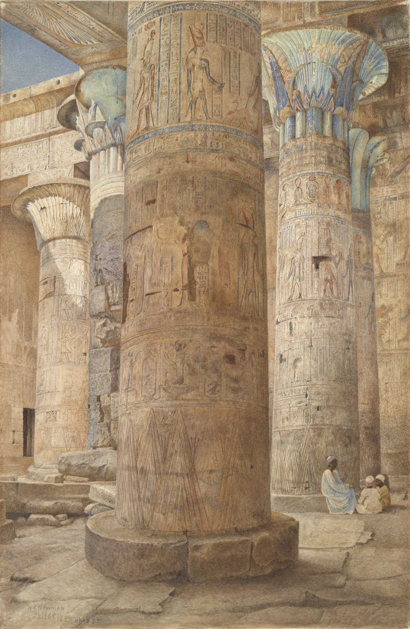Templom Philae szigetén alkotó: Henry Roderick Newman