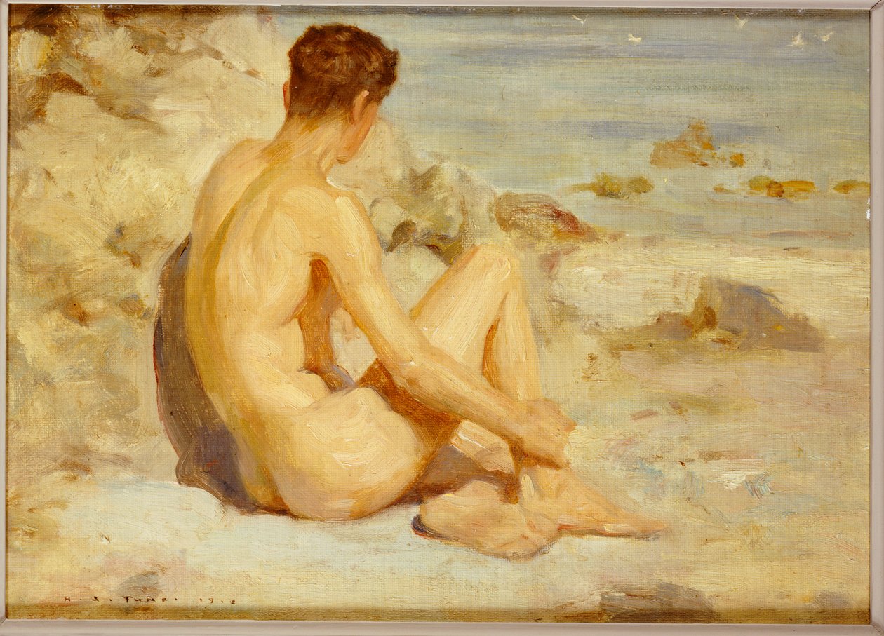 Fiú a tengerparton, 1912 alkotó: Henry Scott Tuke