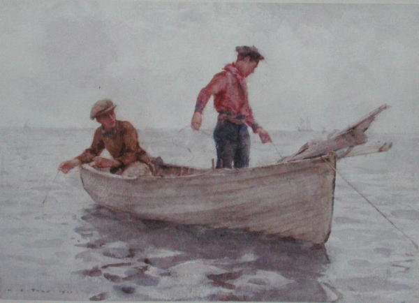Fiúk horgásznak Newlyn mellett alkotó: Henry Scott Tuke