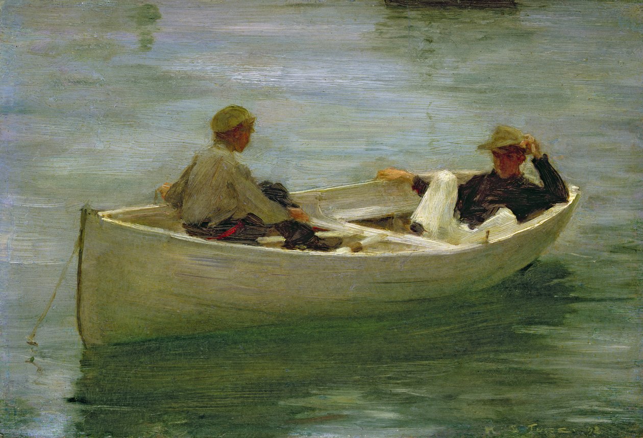 Az Evezős Csónakban alkotó: Henry Scott Tuke