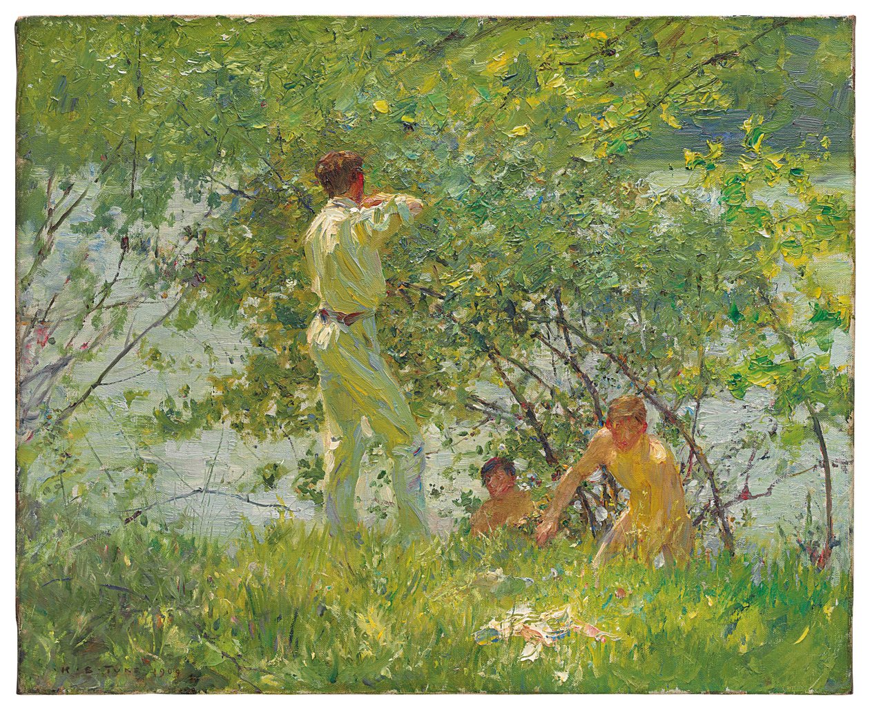 Lombos 1909. június alkotó: Henry Scott Tuke