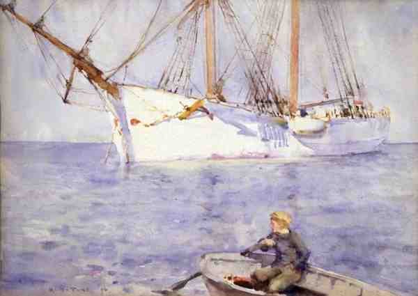 Naplemente hatás alkotó: Henry Scott Tuke