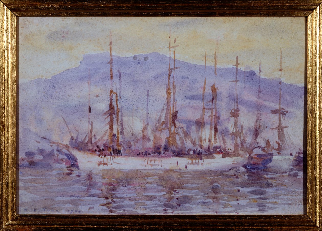 Három mester, Falmouth, 1904 alkotó: Henry Scott Tuke