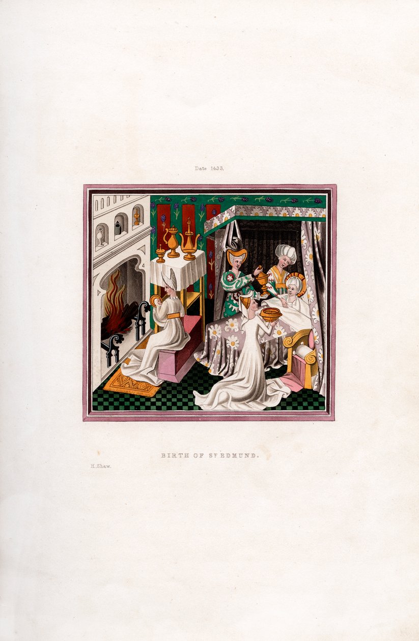 Szent Edmund születése, 1433, 1843. alkotó: Henry Shaw