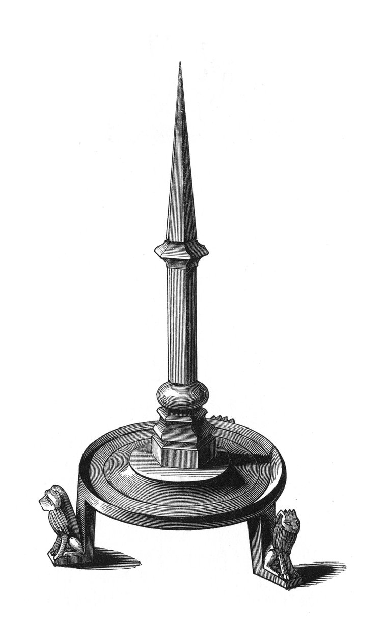 Bronz gyertyatartó, 13. század vége – 14. század eleje, 1843. alkotó: Henry Shaw