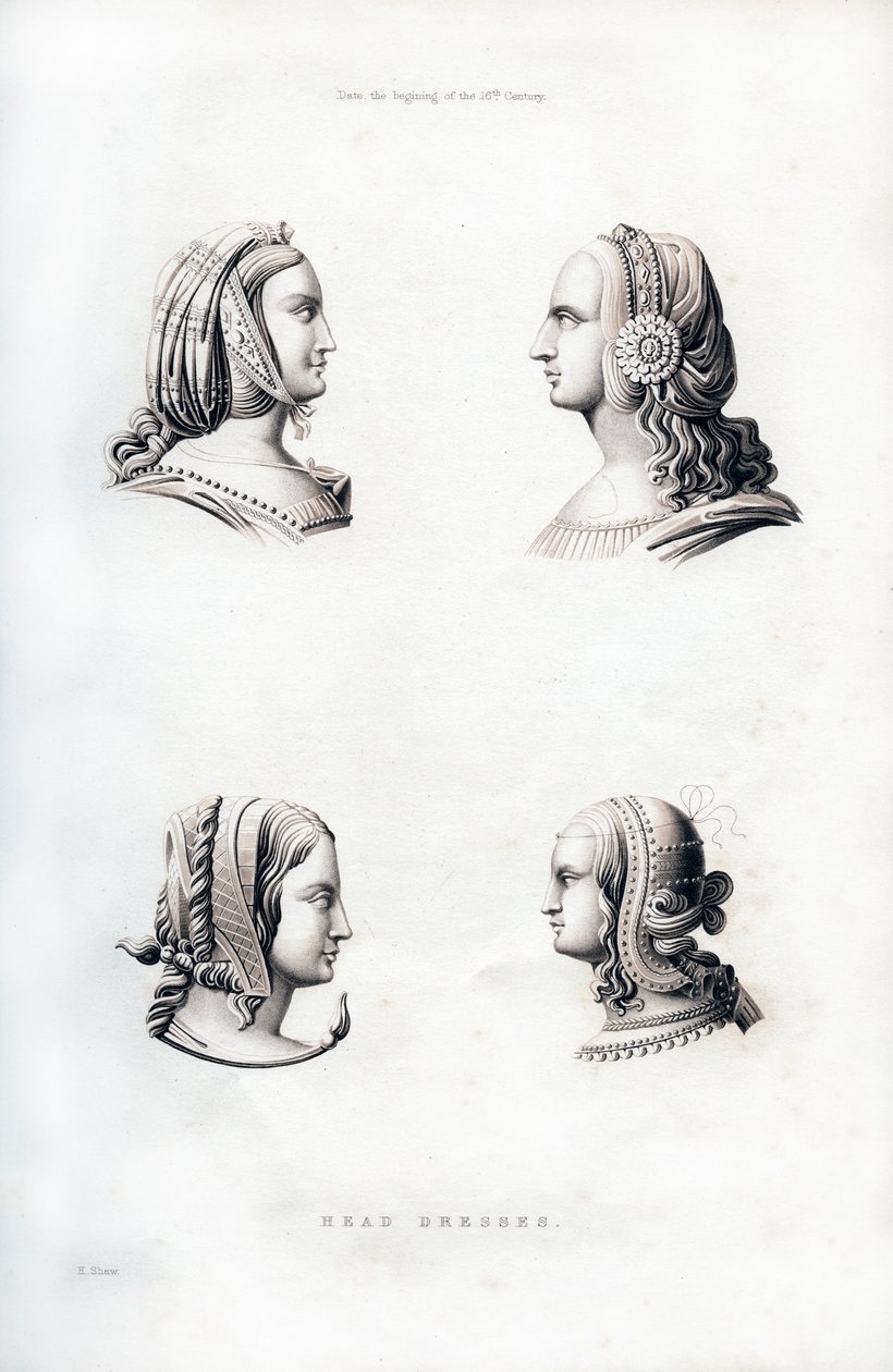 Fejdíszek, 16. század eleje, 1843. alkotó: Henry Shaw