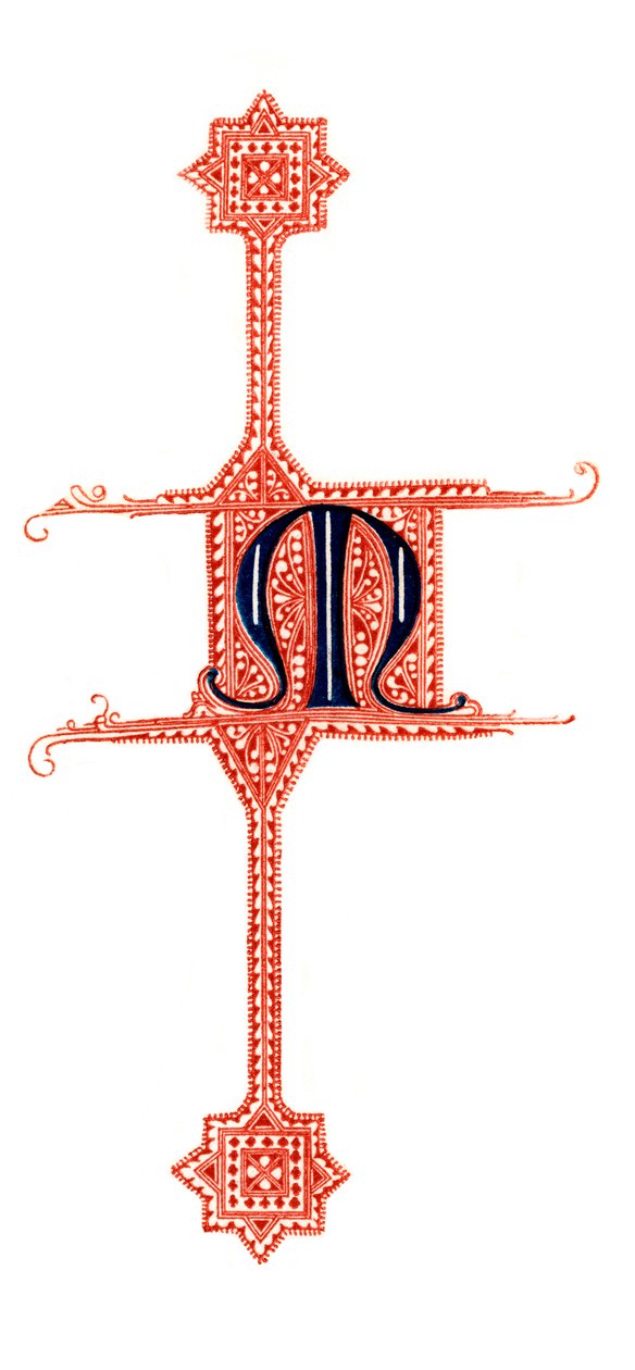 Kezdő M betű, 1843. alkotó: Henry Shaw