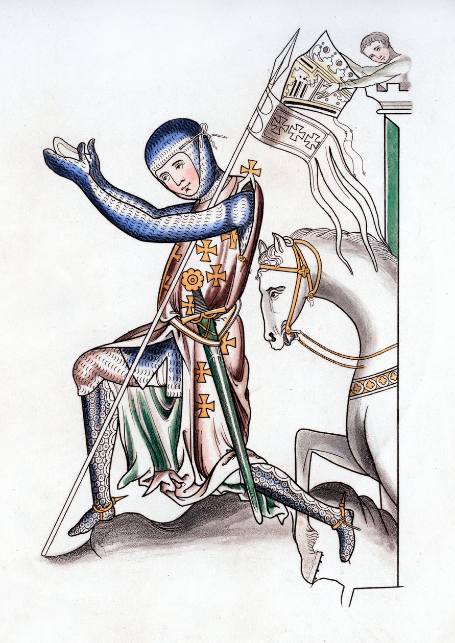 Lovag, 12. század vége, 1843. alkotó: Henry Shaw