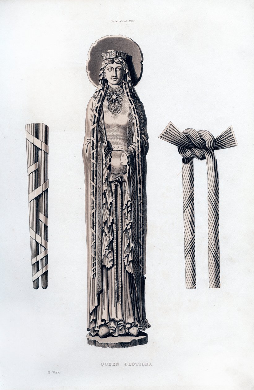 Clotilda királynő, 1100, 1843. alkotó: Henry Shaw