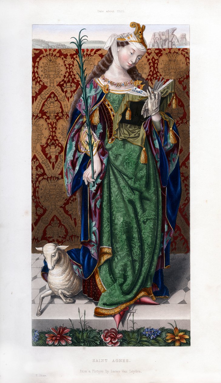 Szent Ágnes, 1520, 1843. alkotó: Henry Shaw