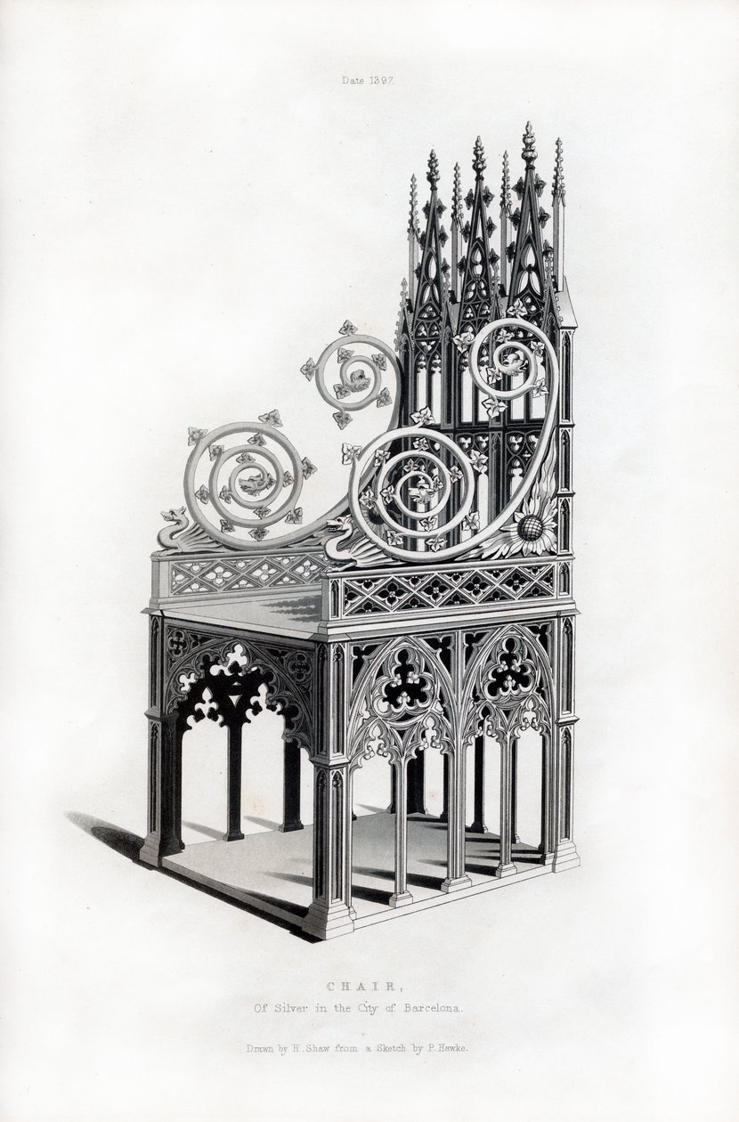 Tömör ezüst trón, 1397, 1843. alkotó: Henry Shaw