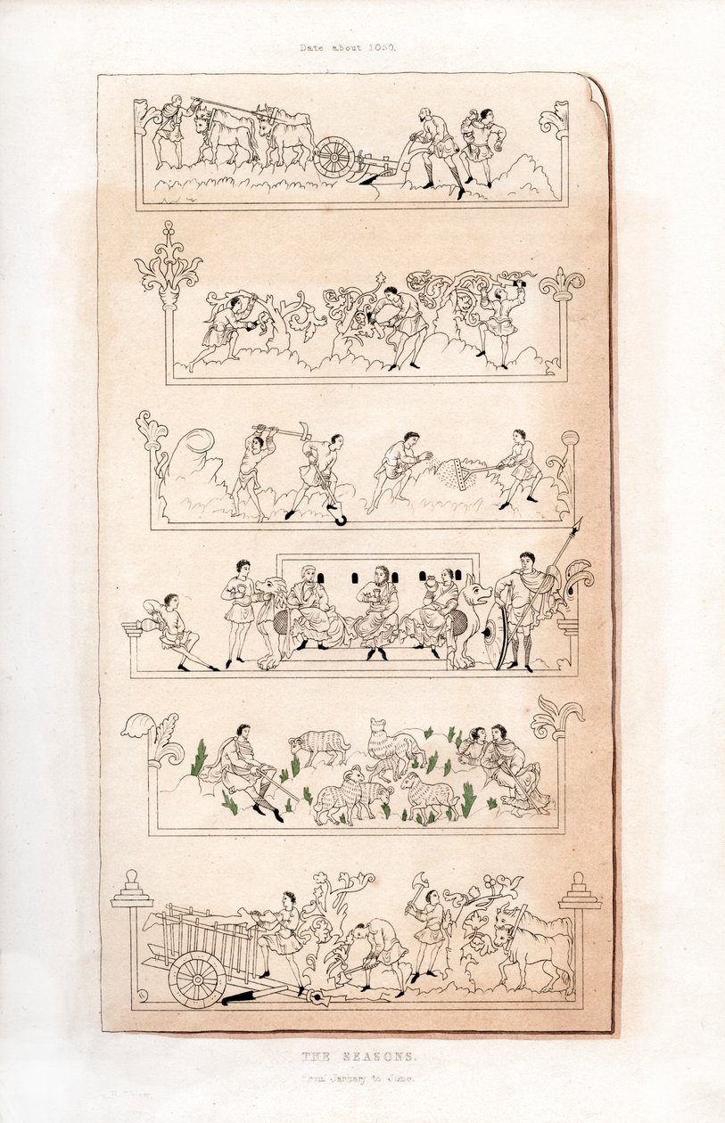 Az évszakok, 1050, 1843. alkotó: Henry Shaw