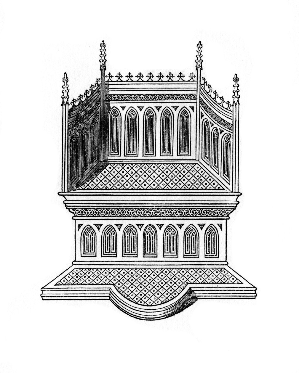 Trón, 1843. alkotó: Henry Shaw