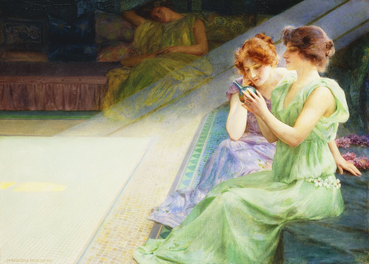 Iridescence, 1895 körül alkotó: Henry Siddons Mowbray