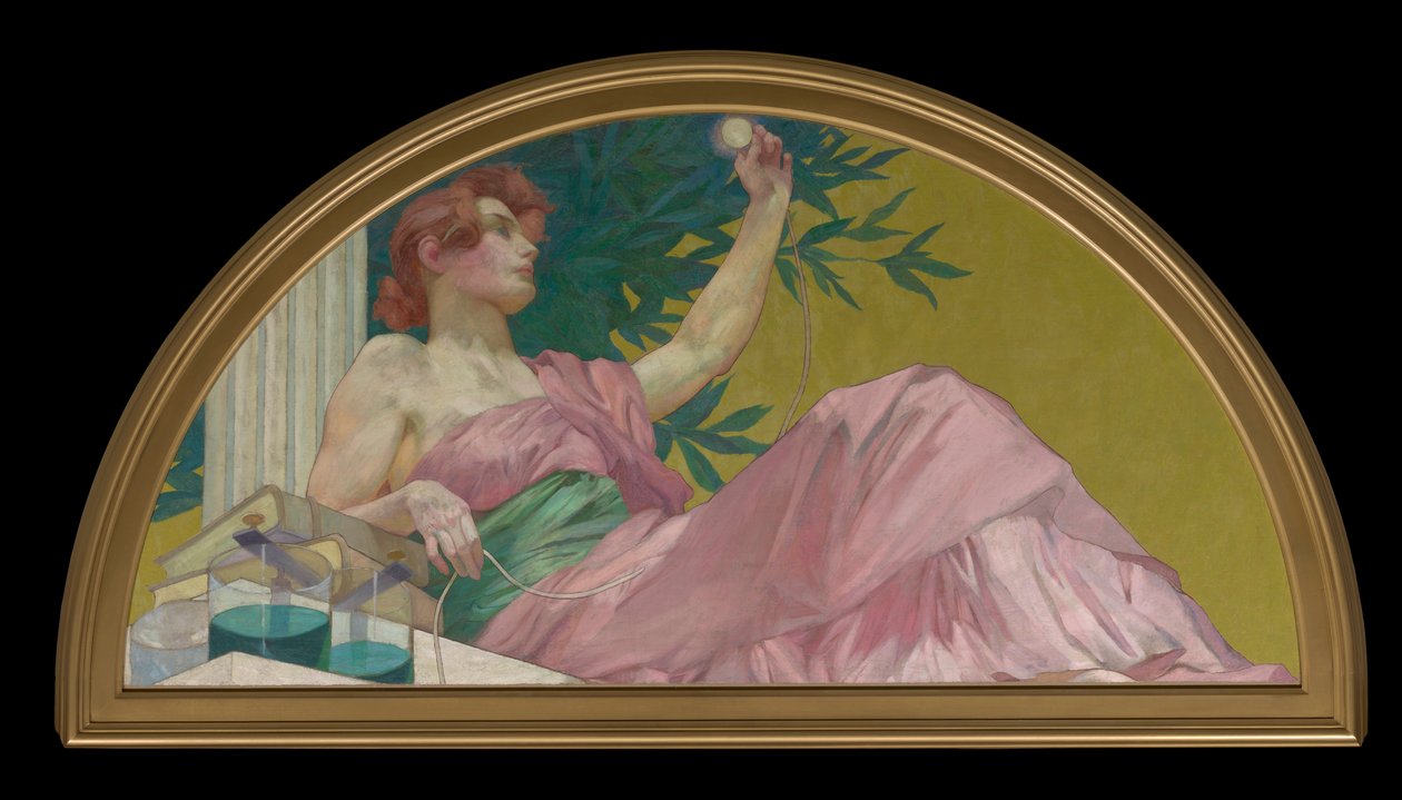 Az elektromosság múzsája alkotó: Henry Siddons Mowbray