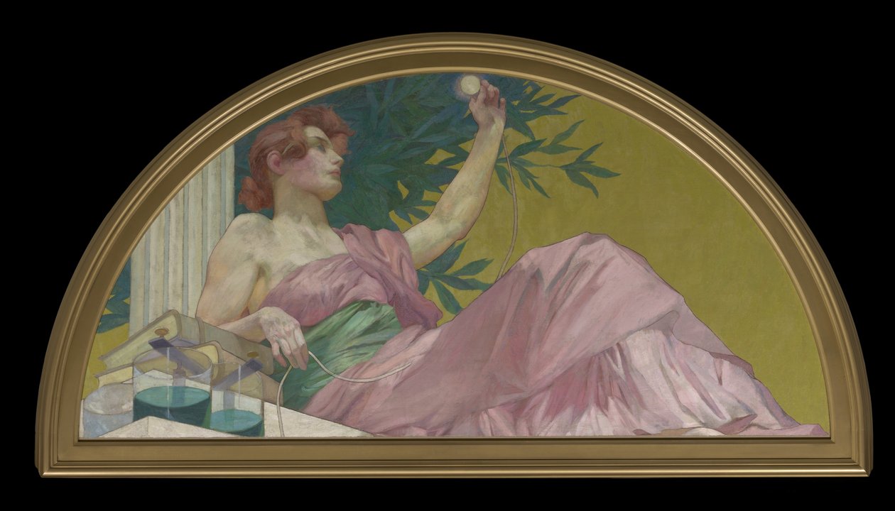 Az elektromosság múzsája, 1893 alkotó: Henry Siddons Mowbray