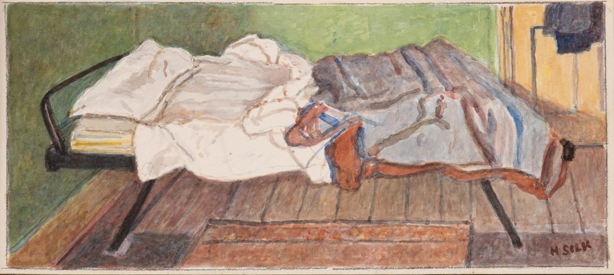 Tábori ágy, 1930 körül alkotó: Henry Silk