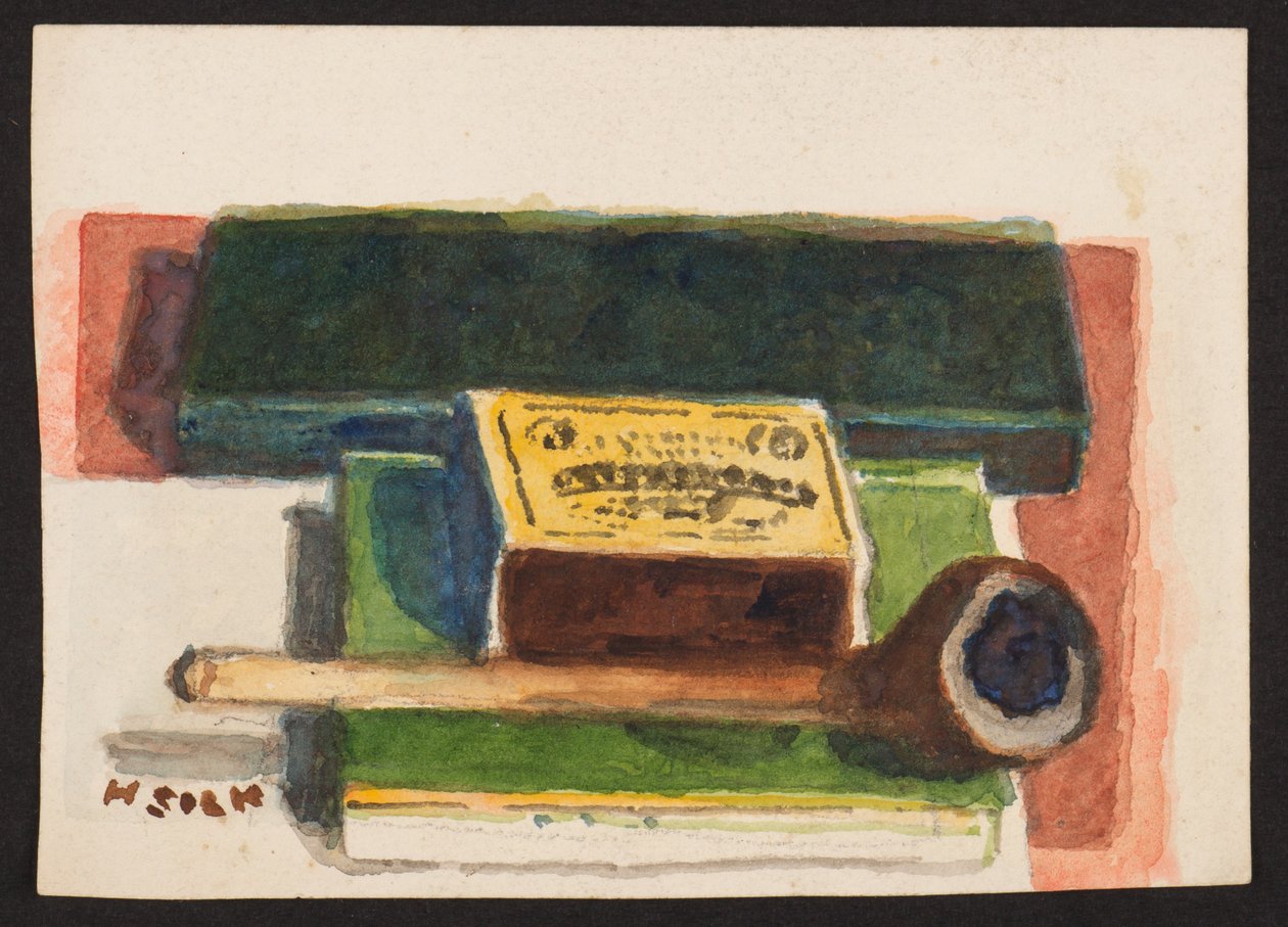 Gyufa és pipa, 1930 körül alkotó: Henry Silk