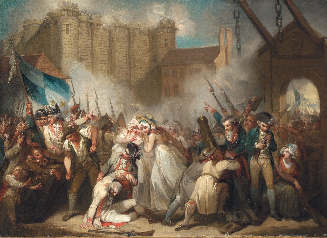 A Bastille megtámadása alkotó: Henry Singleton