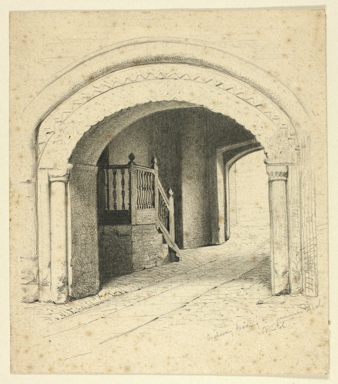 A gimnáziumhoz vezető út, Bristol alkotó: Henry Stacy Marks
