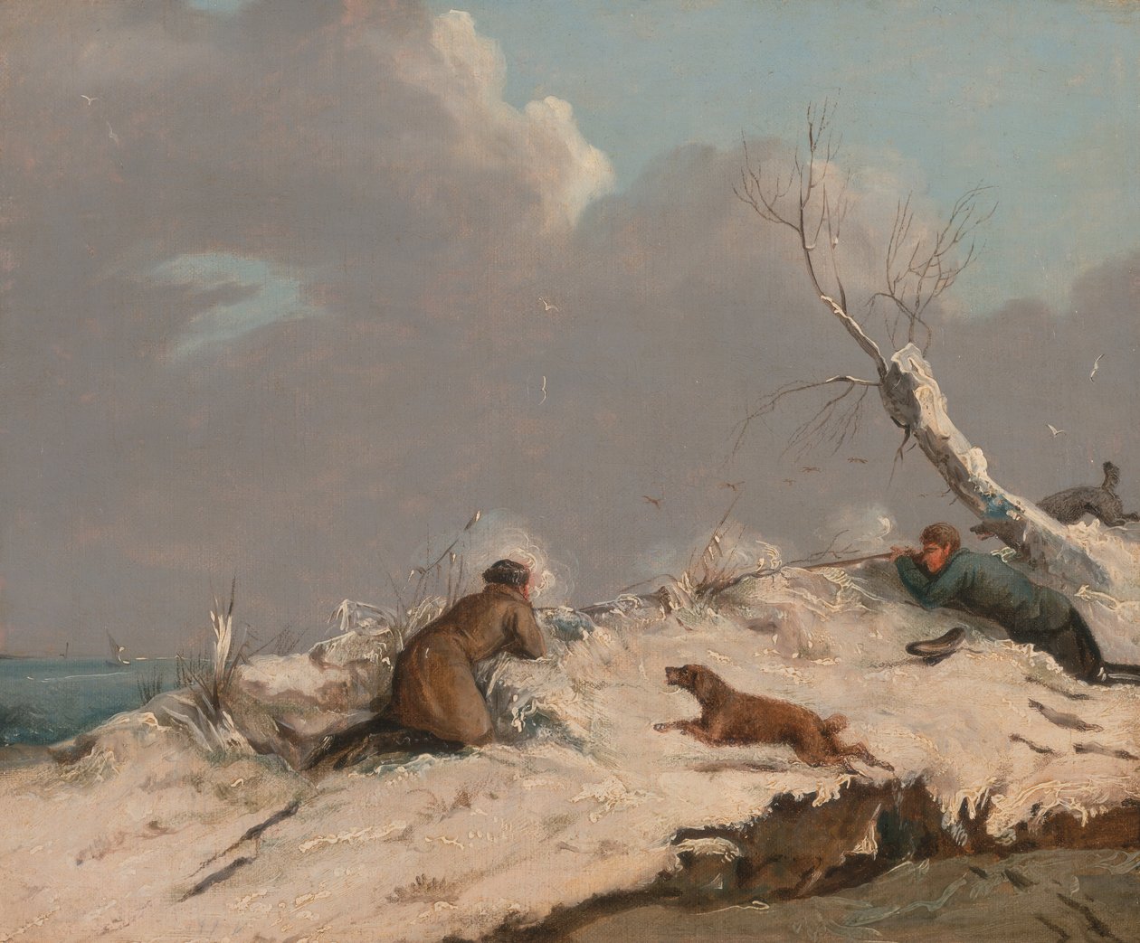 Kacsalövés télen, kb. 1825. alkotó: Henry Thomas Alken