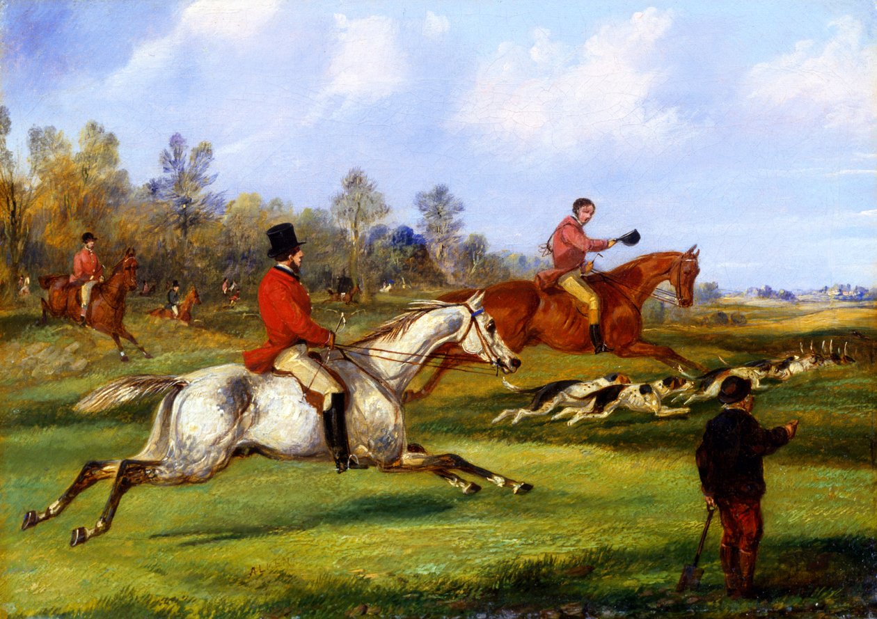 Teljes kiáltás, 1840 körül alkotó: Henry Thomas Alken