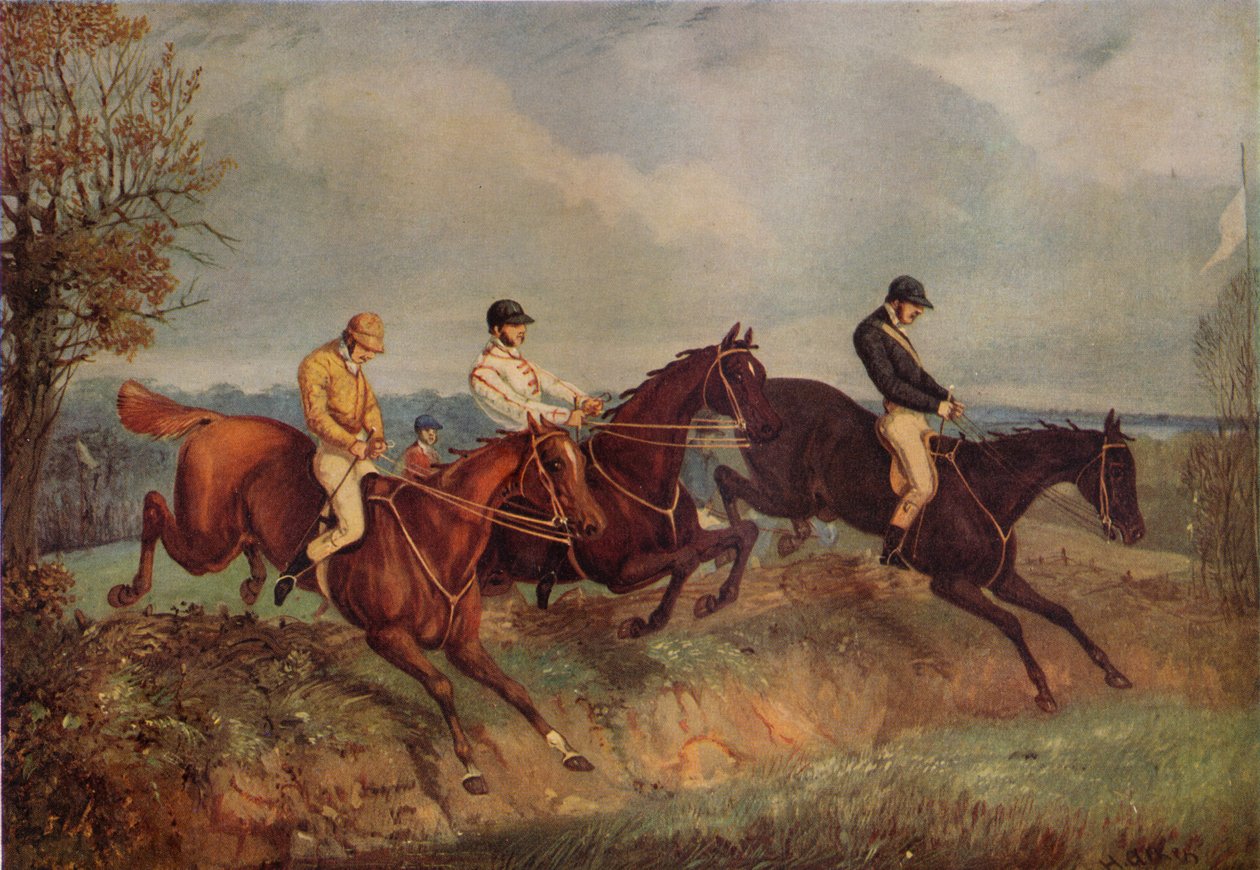 Akadályfutás, c1805-1851, 1924 alkotó: Henry Thomas Alken