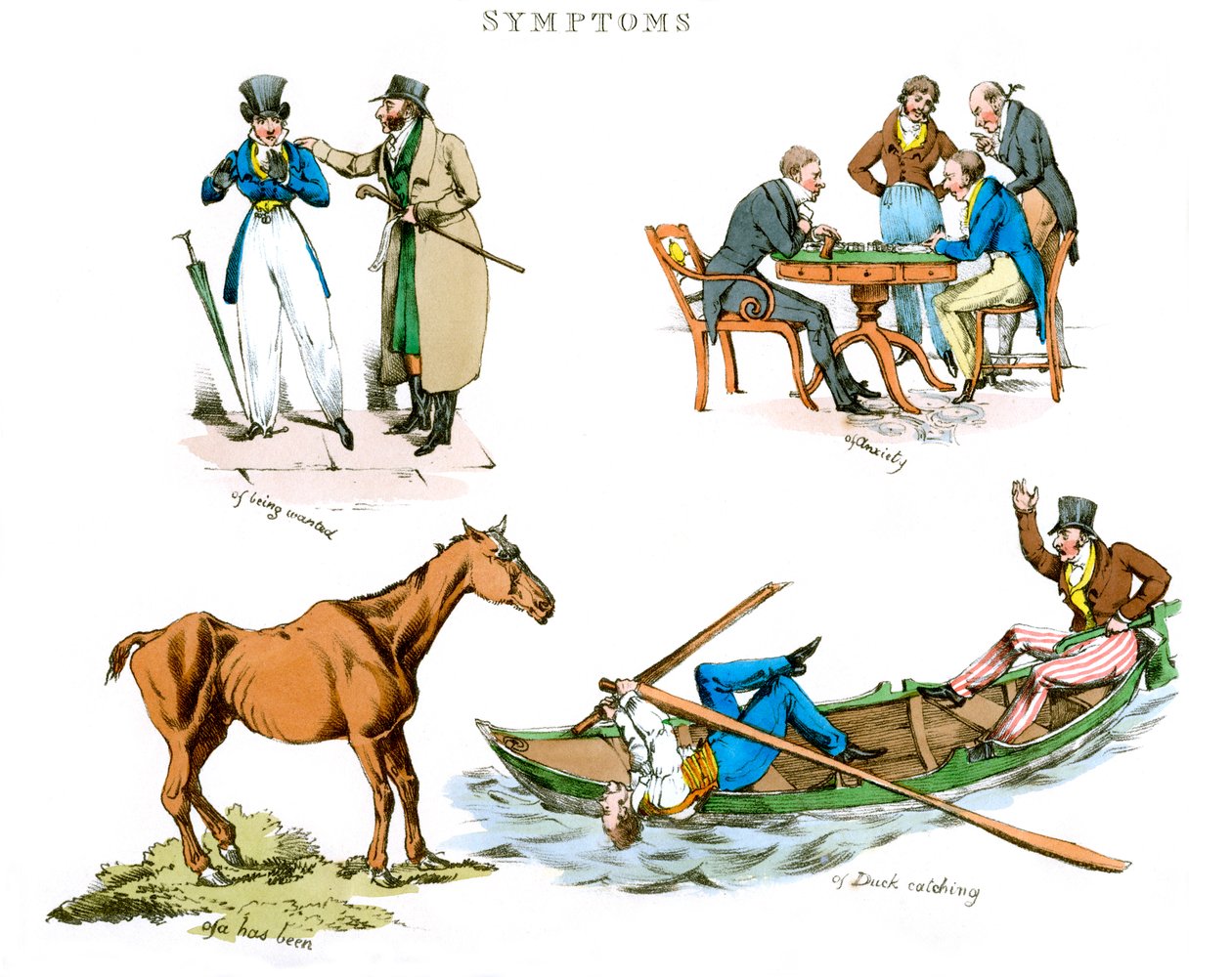 A szórakozás tünetei, 1822. alkotó: Henry Thomas Alken