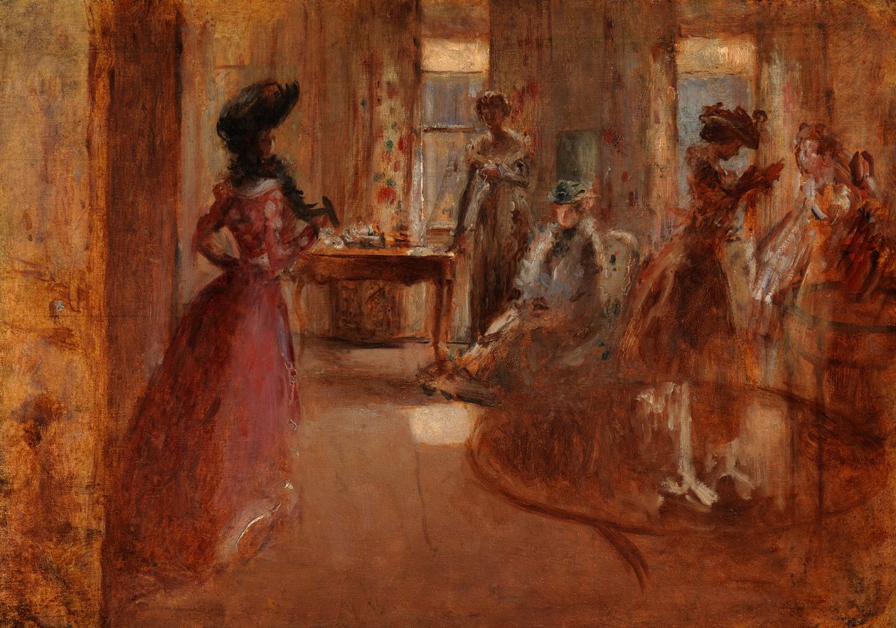 Családi parti, 1892 körül alkotó: Henry Tonks