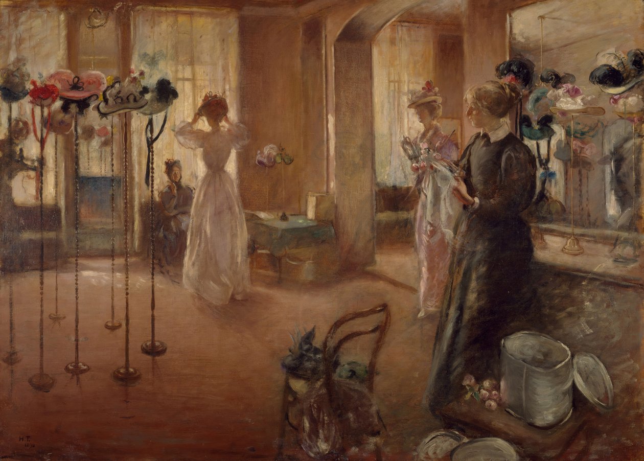 Kalapbolt, 1892. alkotó: Henry Tonks