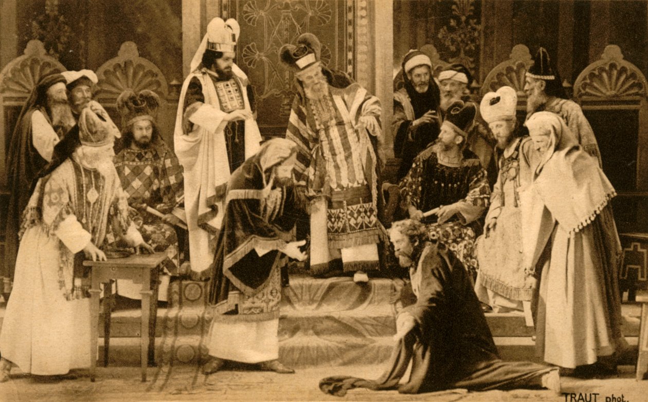Júdás a Szanhedrin előtt, 1922. alkotó: Henry Traut