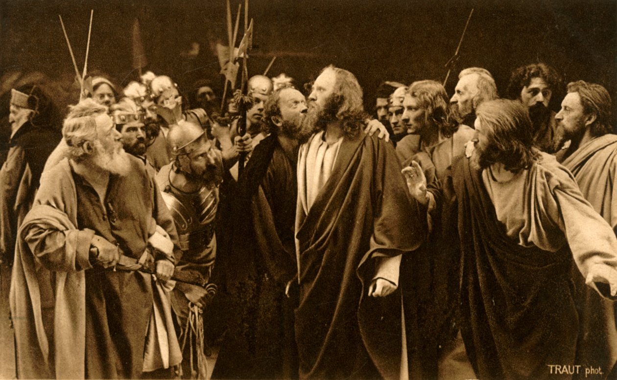 Júdás elárulja gazdáját, 1922. alkotó: Henry Traut