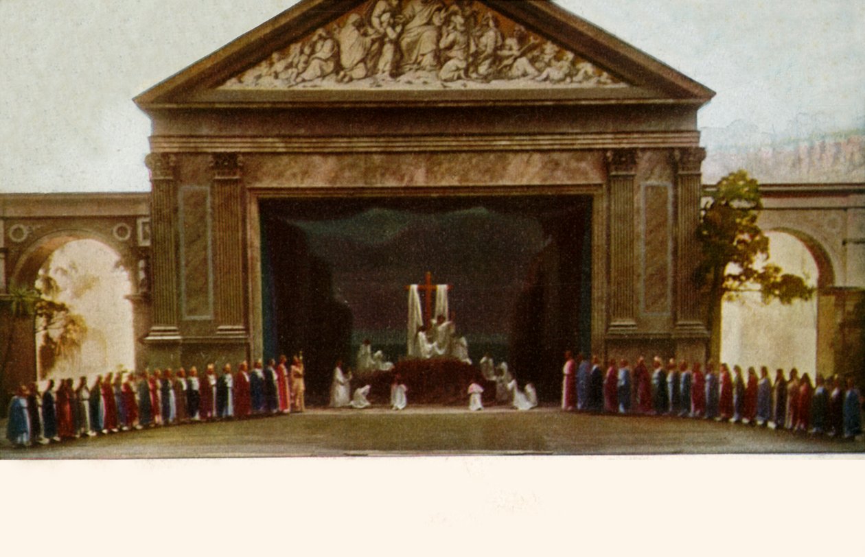 Kereszttisztelet, kórussal, 1922. alkotó: Henry Traut