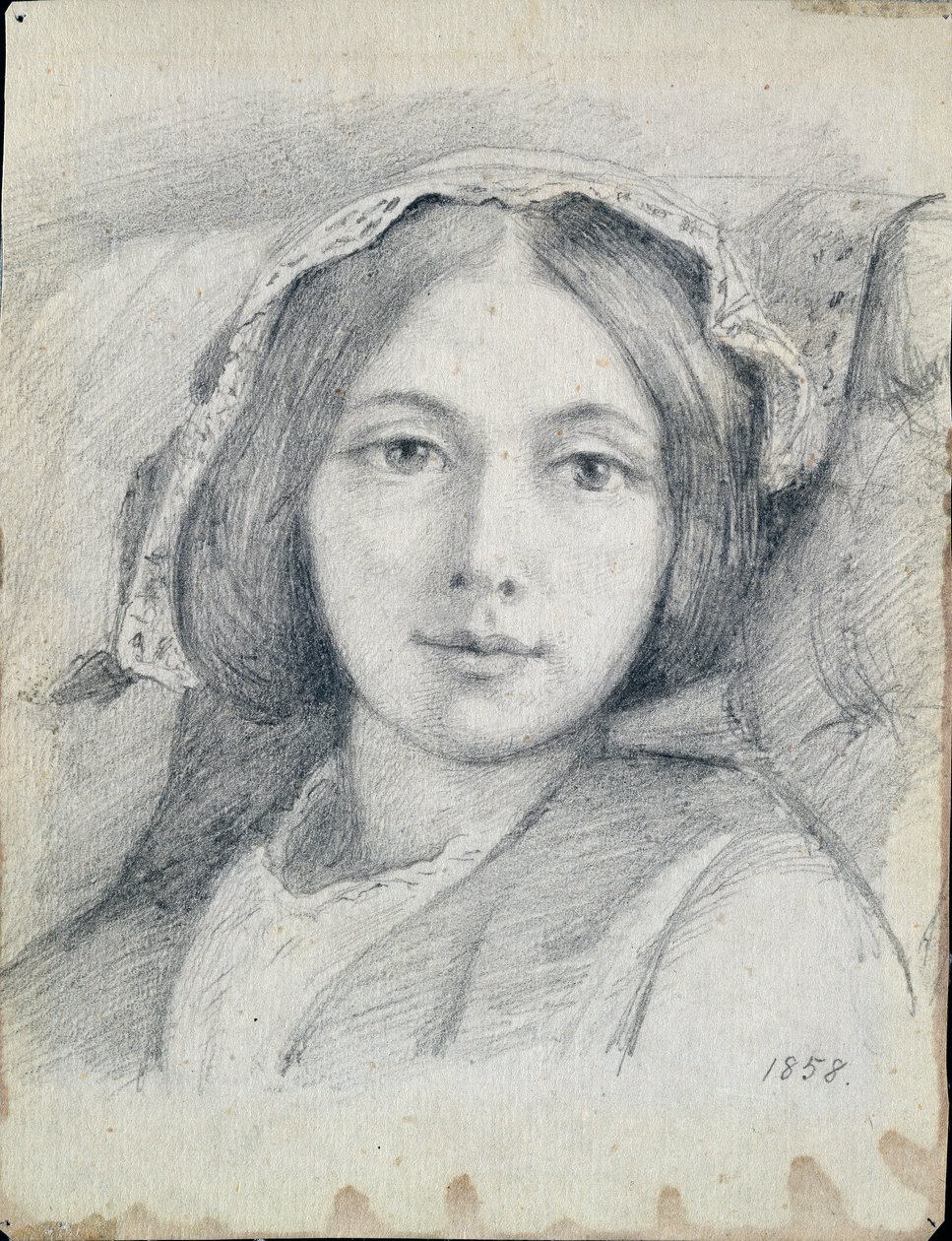 Mary Ellen Meredith, 1858 alkotó: Henry Wallis