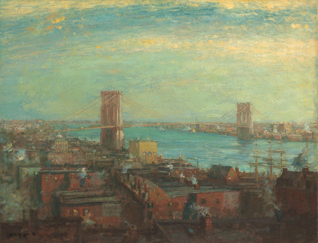 Brooklyn híd alkotó: Henry Ward Ranger