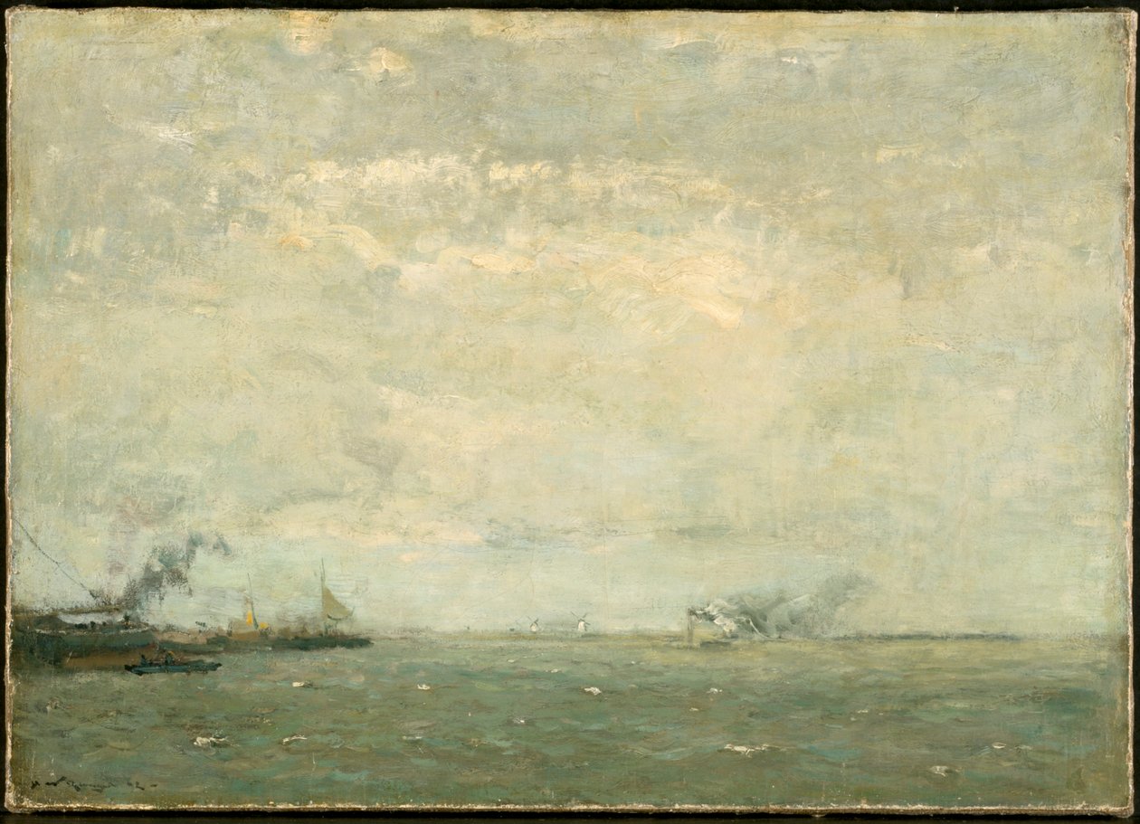 Tengeri táj, 1892. alkotó: Henry Ward Ranger