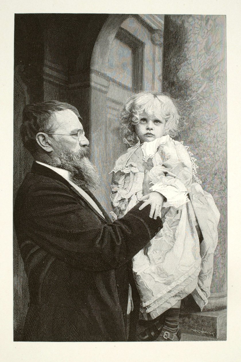 Lenbach és gyermeke alkotó: Henry Wolf