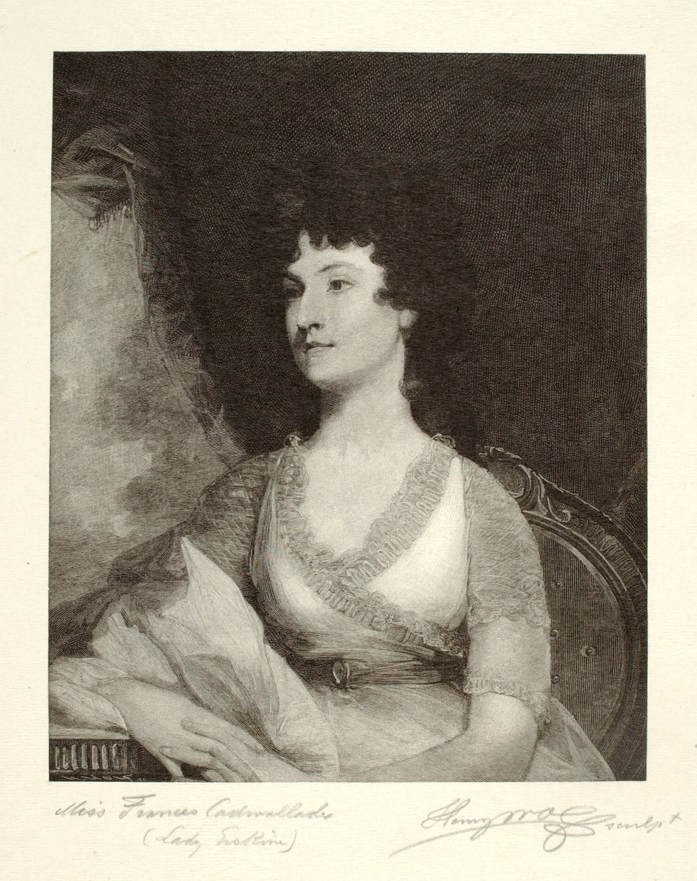 Miss Frances Cadwalader (Lady Erskine) alkotó: Henry Wolf