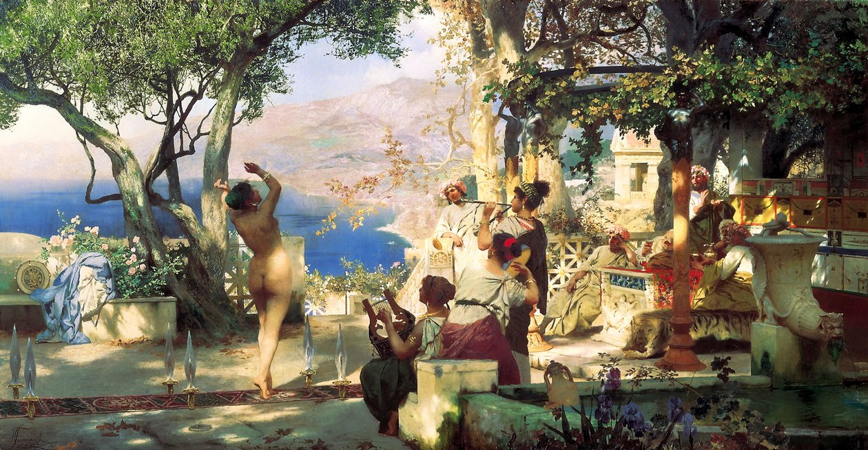 Kardtánc, 1881. alkotó: Henryk Siemiradzki