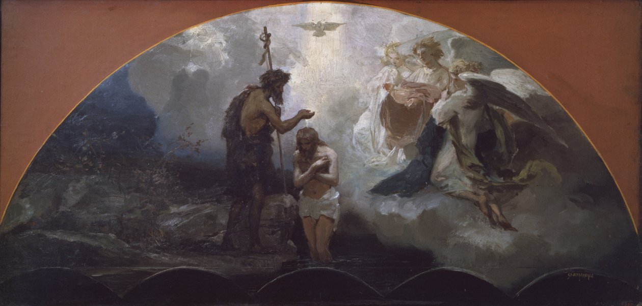 Krisztus megkeresztelkedése, 1876 alkotó: Henryk Siemiradzki
