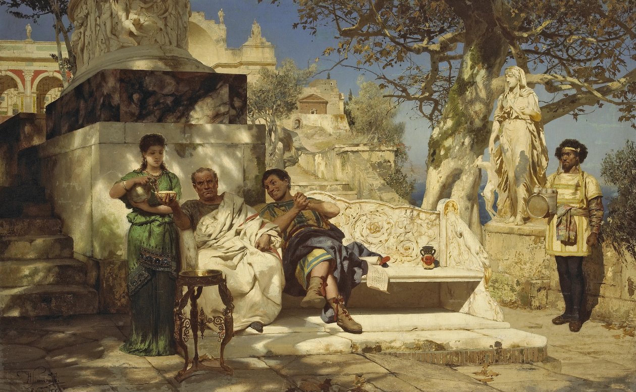 A patríciusok sziesztája, 1881 alkotó: Henryk Siemiradzki