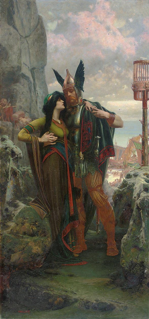 A viking búcsú, 1905 alkotó: Herbert Gandy