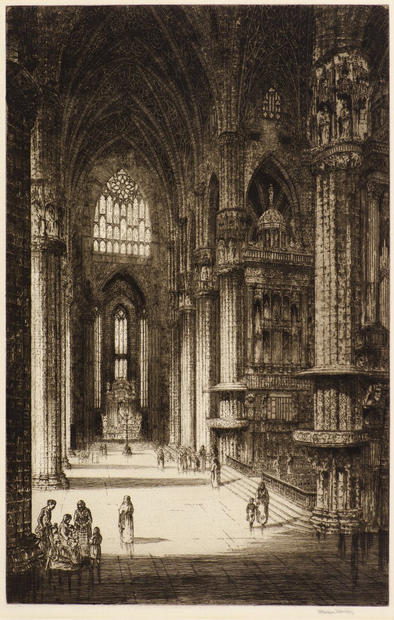 Kölni dóm (rézkarc) alkotó: Herbert Gordon Warlow