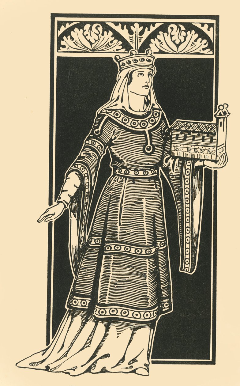Cunigunda császárné, 1002-1024, 1924. alkotó: Herbert Norris