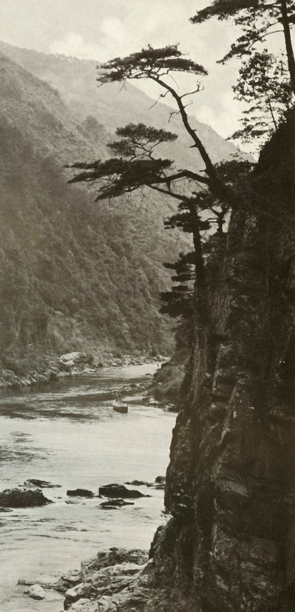 Glen a Katsura-Gawán, 1910. alkotó: Herbert Ponting